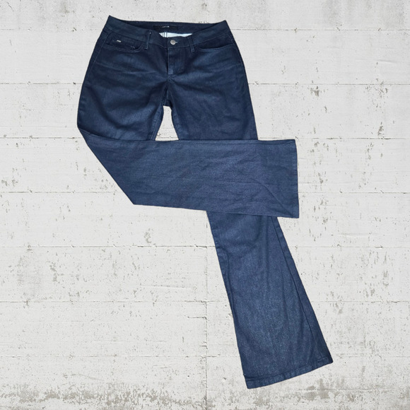 Joes Jeans Dark Wash Bootcut Flare Mid Rise Honey Sparkly Glitter Jeans Size 29 - Picture 1 of 6